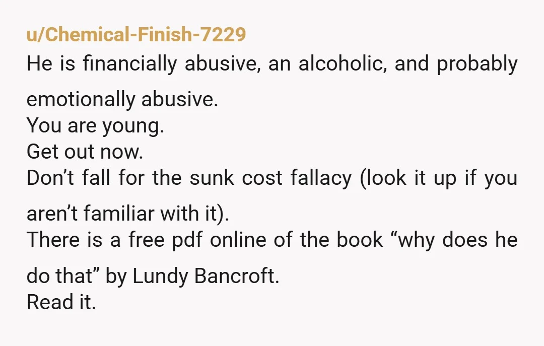 u/MonchichiSalt I should have left when I realized nothing was going to change. But there were always reasons to keep chugging along. I wasted 15 years. I've been free for...