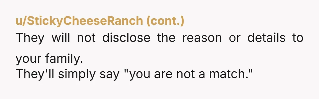 u/azu612 Absolutely do NOT give an internal organ to a 77 year old former abusive alcoholic.
