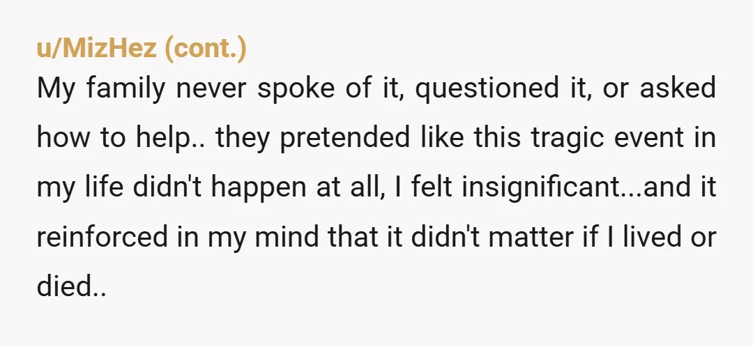 u/GotMySillySocksOn When I think of suicide attempts, I think the person just wanted the pain to stop. It’s a good way to frame it in your mind. He didn’t necessarily...