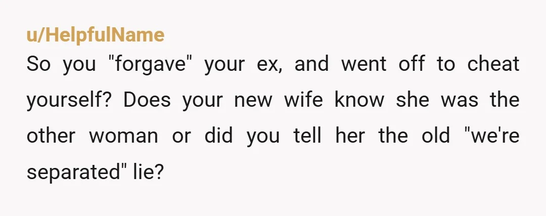 u/AllTheNopeYouNeed
You sound like a complete AH who is going through a midlife crisis.
I feel awful for all your kids.
This post made me get the ick.