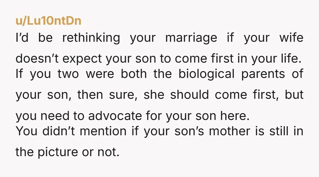 u/KookyDragon N T A Don't let your son down. You won't get many chances to prove to him that YOU are in his corner. She knew exactly what she was...