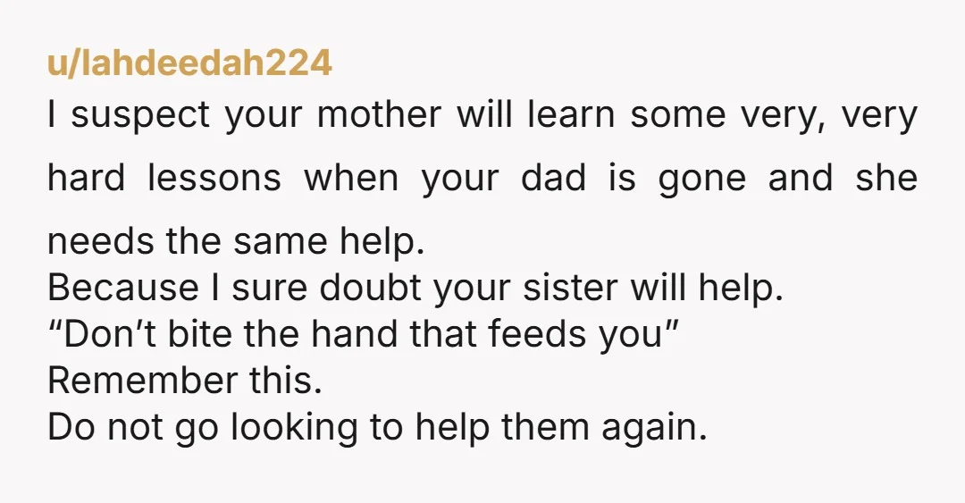 u/New-Comment2668 NTA. Your mom caused this problem. Your mom needs to do the work to solve it. The more you give in, the more she will use you as a...