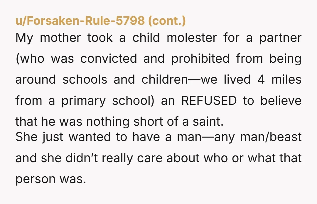 u/GrammyGH
NTA, you are protecting her innocent children. Hopefully she will listen to the evidence you have.