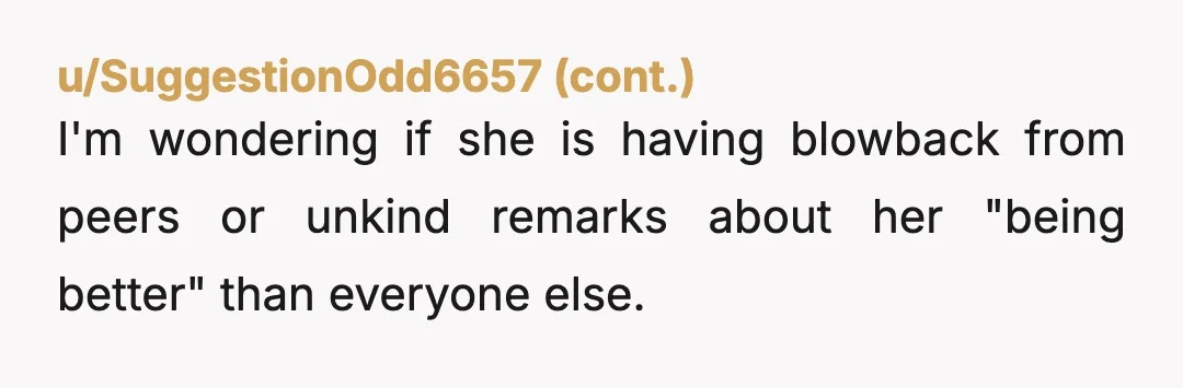 u/Various-Ocelot-2209 ESH I think you’re in the wrong for criticising the program and the teacher as such. The program isn’t a fitting program for your daughter but that doesn’t mean...
