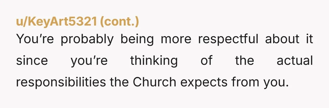 u/cryssHappy It sounds like the family was trying to figure a way to get you to go back to church and get back to being religious. You did the right...