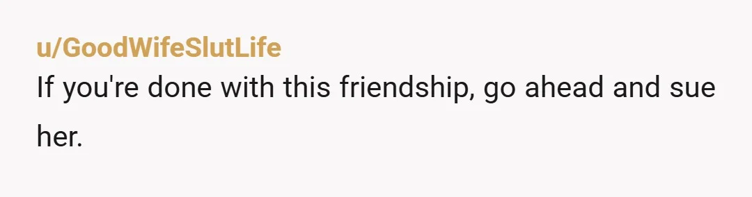 u/heartavocado Are we skipping right over the option of asking Gemma to consider paying you back for the ticket and hotel room, as her behaviour was hardly in the spirit...