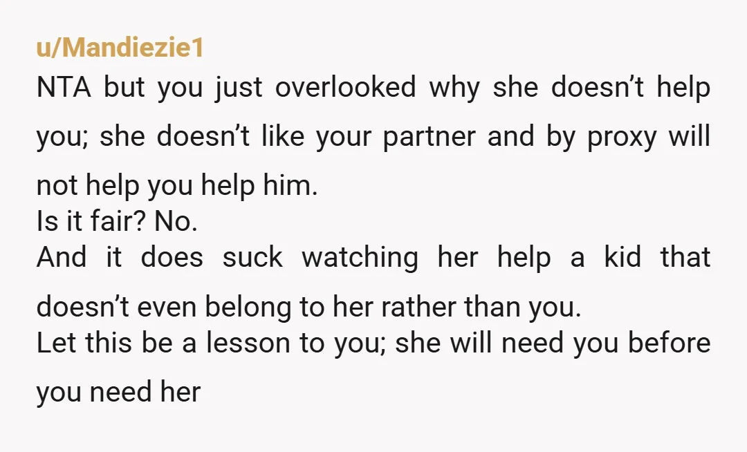 u/MydogsnameisChewy Once she cooled off from your argument together, it sounds like she had a change of heart and understood where you were coming from. And then she did say...