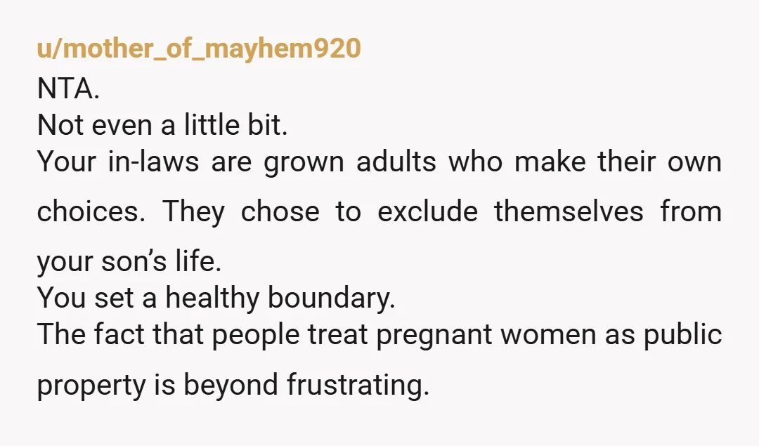 u/iliveinacavern NTA. Dont put that mom guilt on yourself, momma. You knew you were in the right when it happened and when you frame it any other way besides possibly...