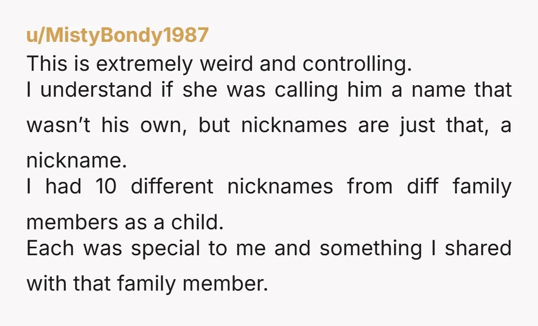 u/Tight-Library5672 YTA and a very anal person. His middle name is Dean and you’re getting upset because your mom is buying things that says Dean please make that make sense....