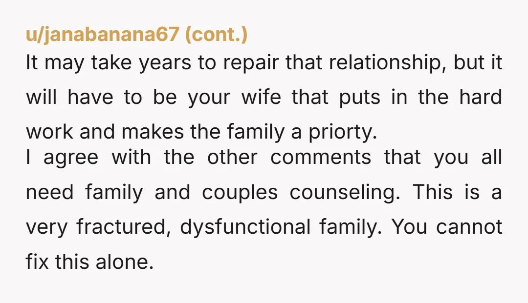 u/ScaryButterscotch474 Wow. Your wife sounds broken. I don’t see this resolving itself without a lot of therapy on her part. This sounds like one of those situations where she loves...