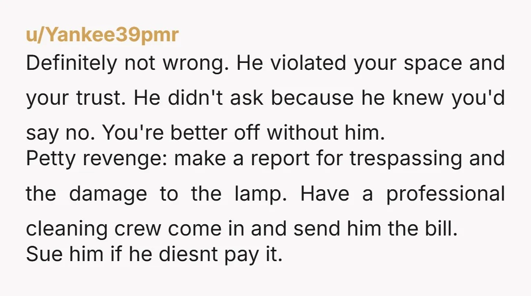 u/GuanoLouco Red flags He did not ask you because he knew you would say no.Told you to chill out when you raised it with him instead of actually taking responsibility...