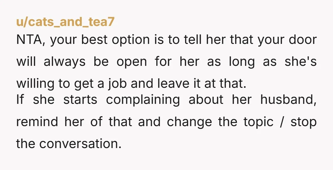 u/Ok-Spring9690 NTA But I think you need to be mad at your parents also for setting up this marriage instead of trying to address the real issue with your sister...