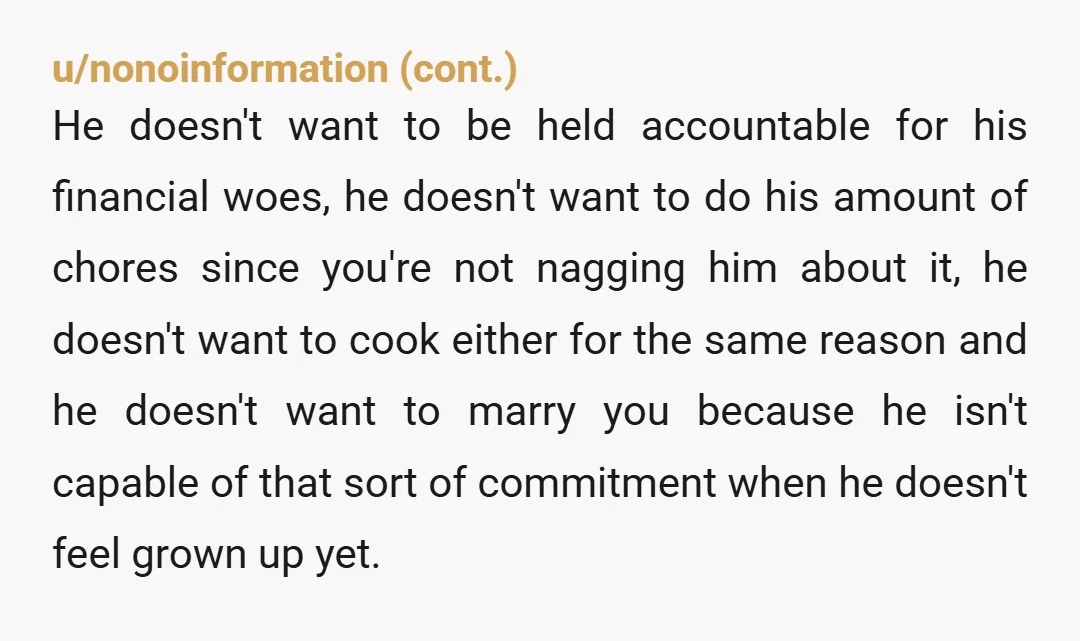 u/Agile-Ad-1182
He doesn't want to marry or marry you specifically. You are waisting your time.