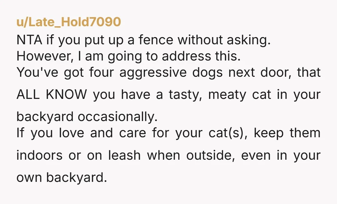 u/ProfessionalBest4430 NTA. I agree, you should have the survey done, get several estimates on wooden privacy fences and on vinyl fences also. Vinyl lasts longer and has lower maintenance. (No...