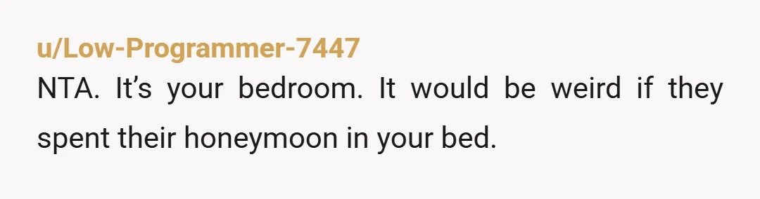 u/photosbeersandteach NTA. Your house is not a hotel. If they want the amenities and experience of a typical honeymoon they need to postpone it and save some more money. Not...