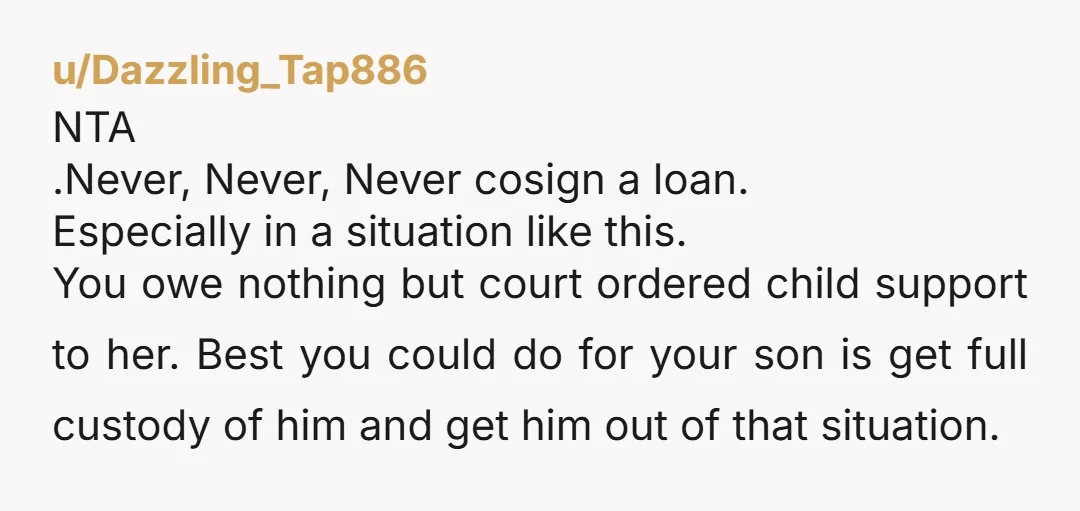 u/purte You need to do some serious editing on your post, you’ve pasted in the same part twice. Interesting that almost everyone gets a fake name except your son’s mother....