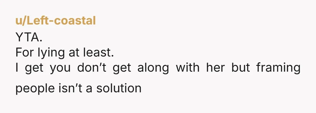 u/palindrom_six_v2 You don’t have to like your dads new GF, it’s his choice and while he absolutely should stand up for you trying to pin her for cheating when she...