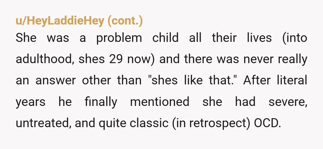 u/Dana07620
I wondered if there was something medical going on.
Her pediatrician sucks.
I hope she told him that.