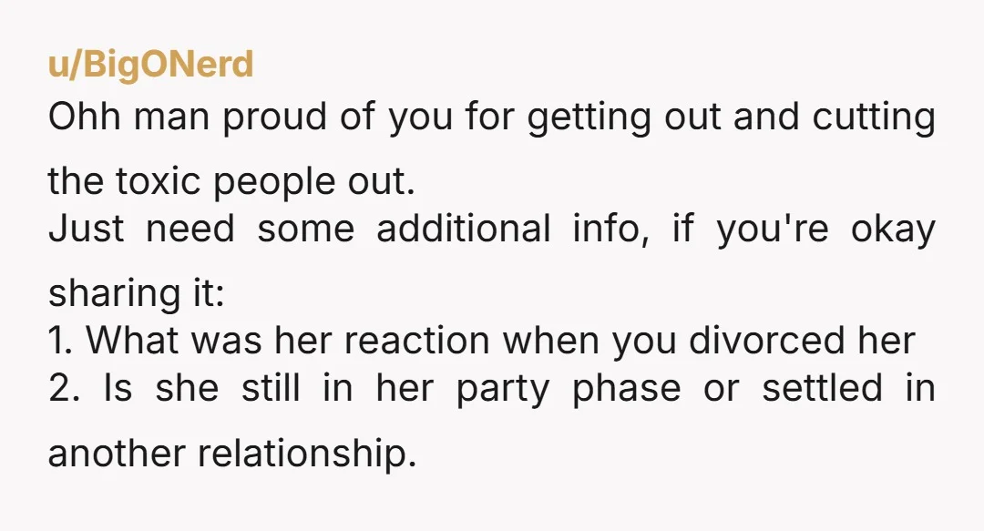 u/SuperGRB Glad to see you ultimately followed the top comment (mine!) on your update post from 1.5 Years ago. I know it is hard, but what she was doing was...