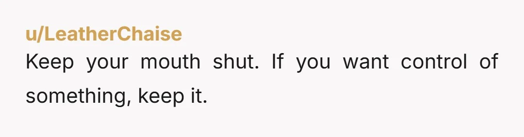 u/Next-Drummer-9280 Keep your mouth shut. You no longer own the car. The second you were no longer on the title, you lost the right to say anything. Spend the time...