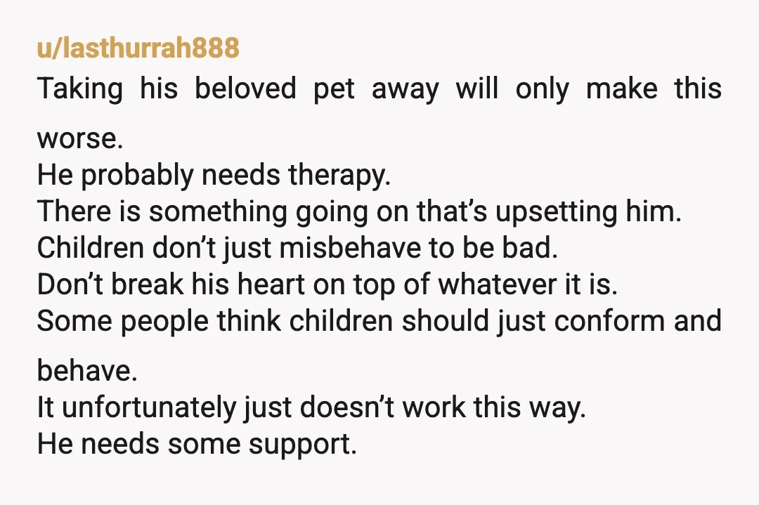 u/Timely_Egg_6827 YTA - you offered a pet as a reward for a specific behaviour. Earn the money for it and learn about. He did that for several years and now...
