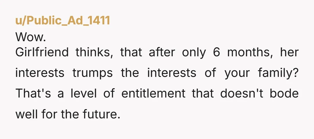 u/mother-of-dragons13 NTA Your gf is a gold digger. You have been together 6ms. Not 6 years with a kid to look after