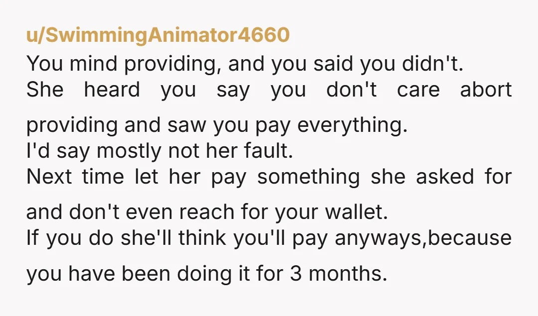 u/Certain_Knee8483 You told her (a doctor) "I don't mind providing." Her doctor income vs your little start up is night and day different, but you're the provider. LOL, okay. This...