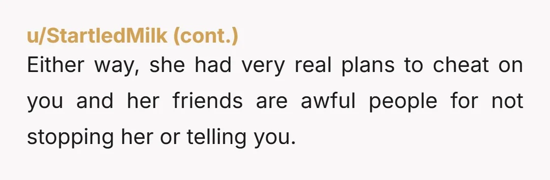u/Viranelli it's pretty wild that her story shifted from "i don't know who this is" to "i thought he was gay" to "it was easier than saying no" the second...