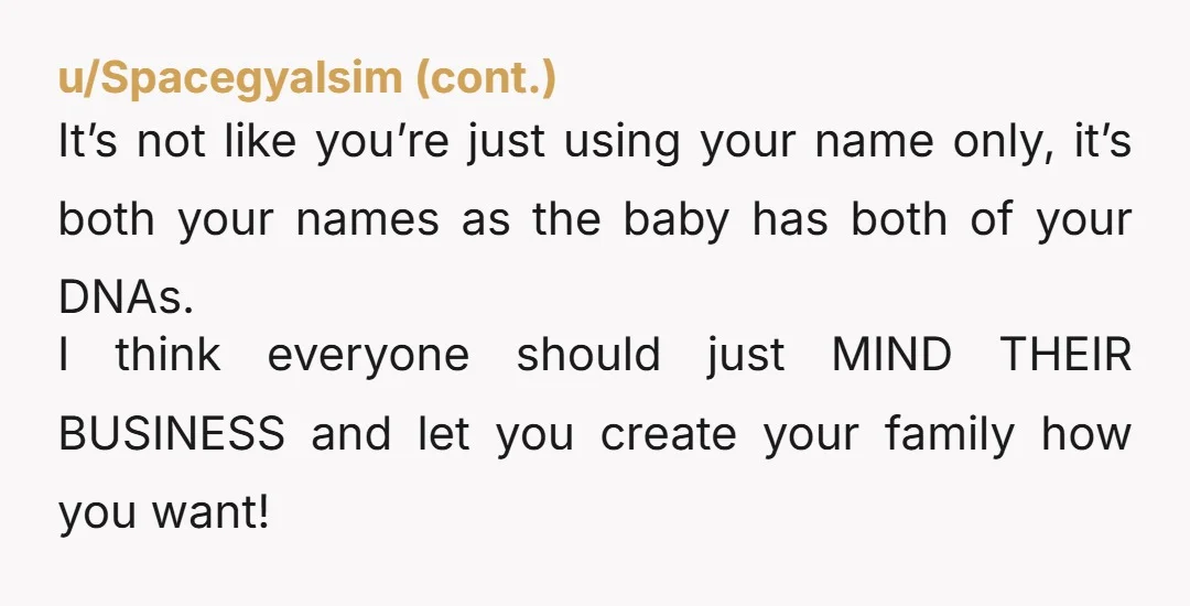u/Jolly_Telephone2954 Hear me out. Hyphenate your kids, but each keep your own last names. The SAVE act is going to make it very hard for women and others whose names...