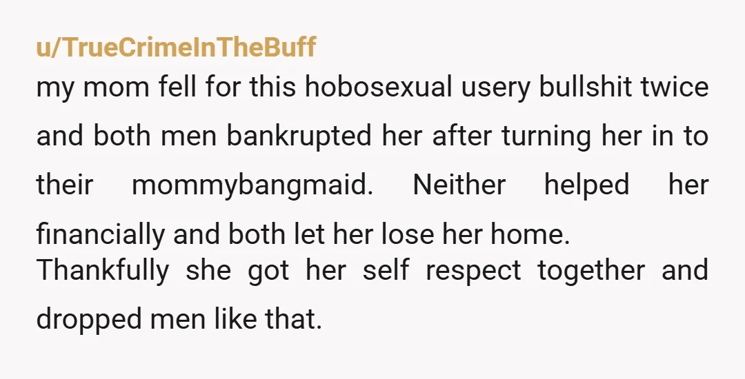 u/AutomaticTap310 NTJ-his plans heavily favor himself at your expense. He has the means, he is just choosing not to use it. Real adults in his situation would cash out enough...