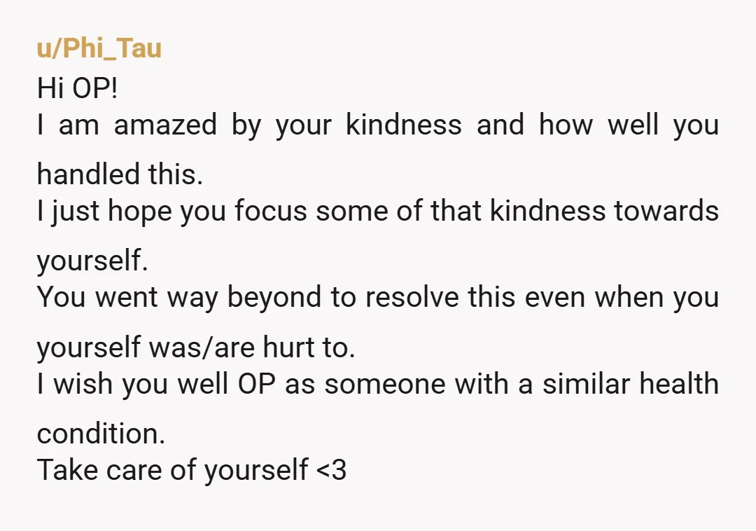 u/anythingfordopamine Its nice you guys made up and all. But the fact that she is continuing to make this about her when you have CANCER, is very concerning. She seems...