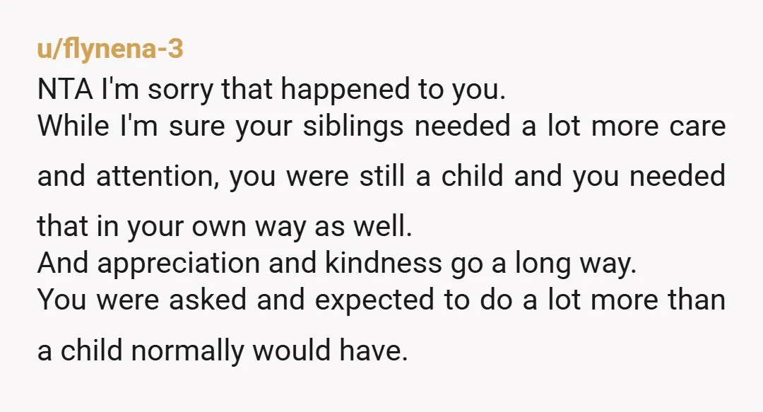 u/WhichWitch9402 NTA. Good for you on telling them to eff off. You might want to call adult protective services services/child protective services. Explain you have three siblings with a genetic...