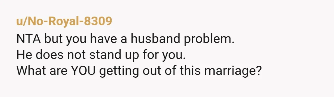 u/MetalLady86
Good Goddess, your problem isn't the friend, it's your husband! How are you not seeing this?!
NTA don't give him a dime