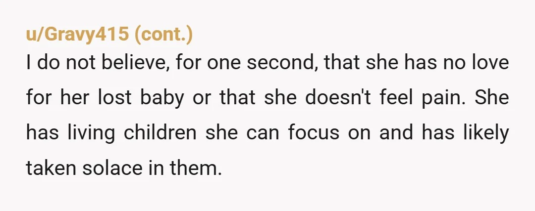 u/suffolk9 YTA 100%. You completely twisted her words! Look. If you name a living child Harry Potter, he is going to be teased for it and it will negatively impact...