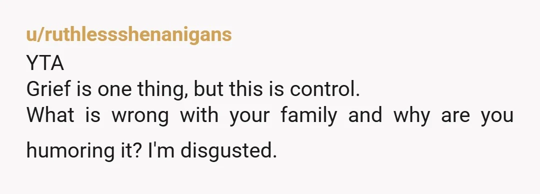 u/wat_dafuq Yta, your family is the ah. Was your brother really the type of person who would want no children to ever have a birthday again because he died on...
