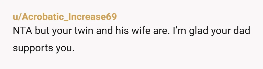 u/Niccon43
NTA and good on you for standing up to your bigoted brother and not backing down.