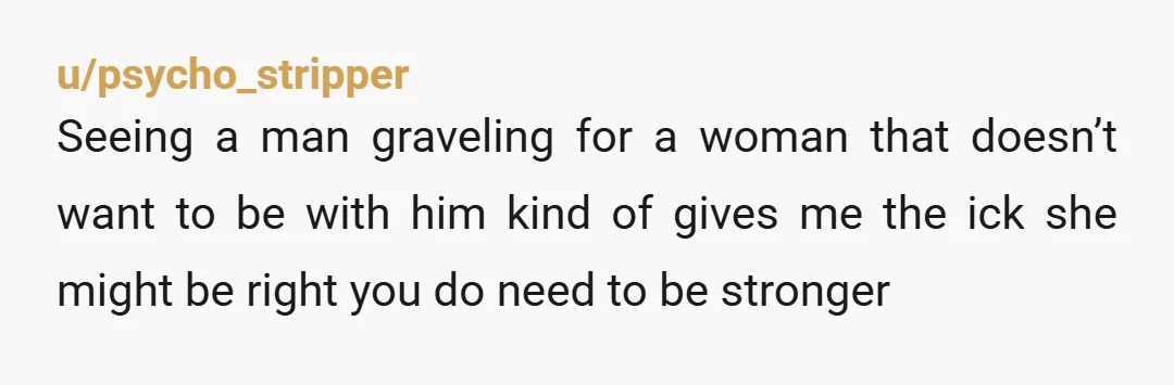 u/Embarrassed_Shock287 Politically correct answers don't work.  Start seeing other girls, its a f*** up behavior that makes you more attractive.