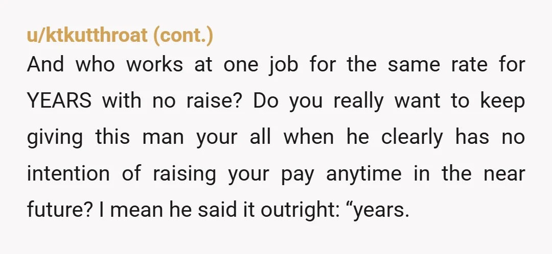 u/sentient_lamp_shade Sounds like he's drowning. I feel bad for the guy but if you make a guy a promise you got to keep it