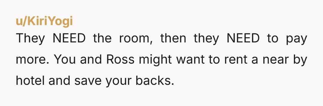 u/Delicious_Shop9037 Obviously the couple with the full bedroom and private bathroom should pay more than the folk relegated to a couch. It’s not a debate. This is the only reasonable...