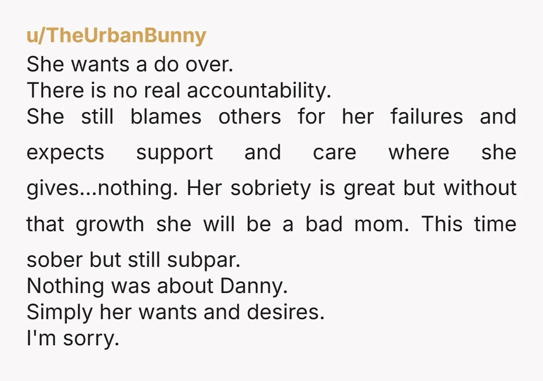 u/Alarmed-Speaker-8330 Thank you. Honestly, if Val were actually changed she would have accepted what you said with humility. And certainly not enlisted her “baby daddy” in sending you a message....