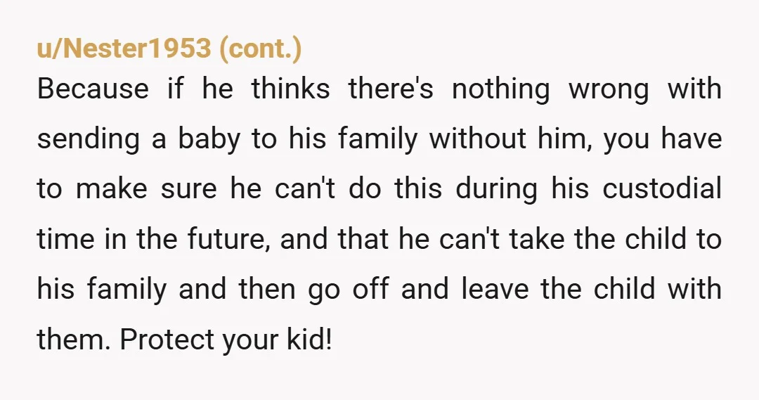 u/maricopa888 NTA, but you're overdue to get legal advice ASAP.. When your bf's mom TOLD you this has to happen, if he didn't immediately shut this down, there's something wrong...
