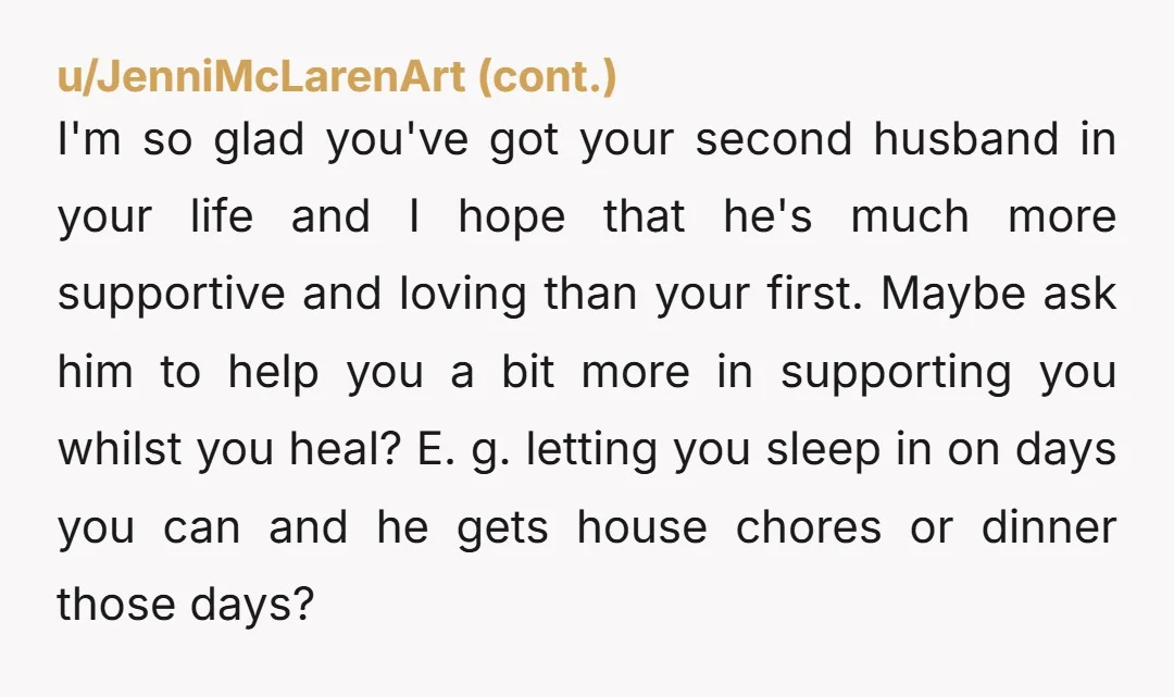 u/ellenripleyisanicon Perhaps stepping away from family for a while would be good for you. Focus on yourself and your health. What your mother said to you was unnecessarily cruel, but...