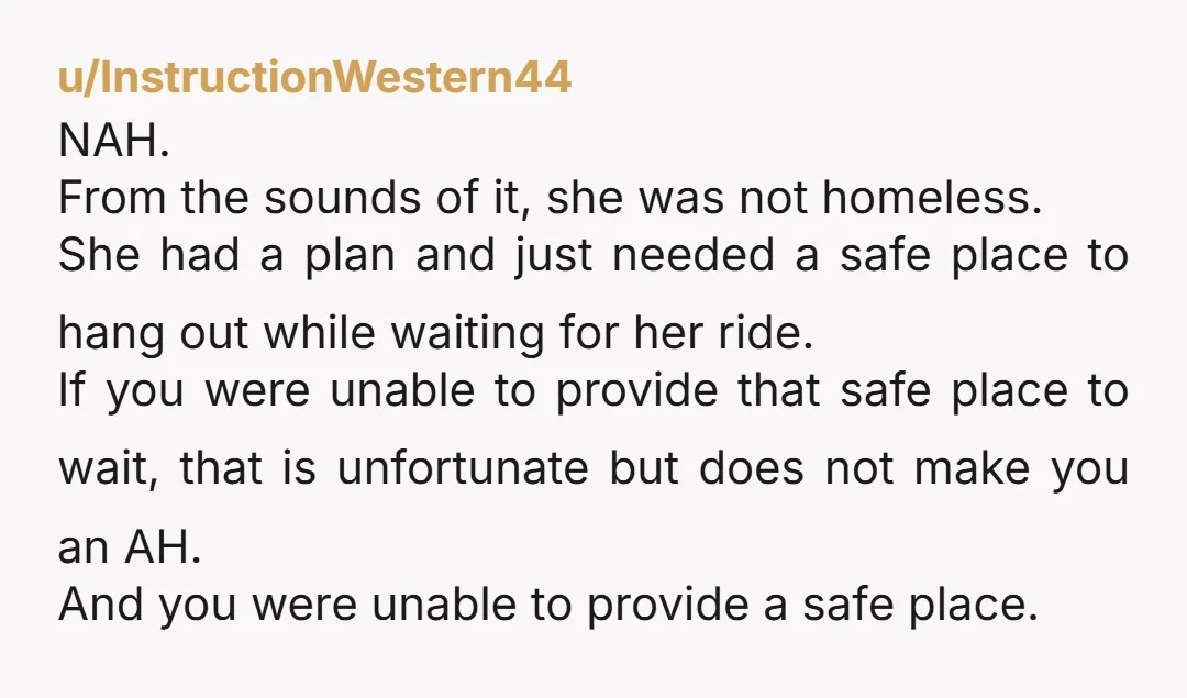 At the same time, I feel like it’s not my responsibility to always be her backup plan, especially when I’ve worked so hard to finally have my own place and...