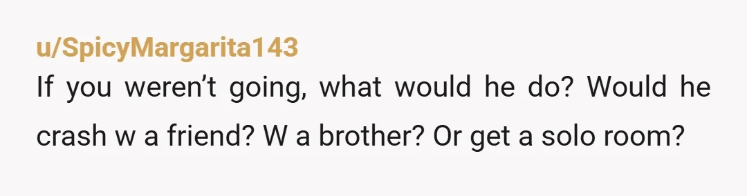 u/voiceontheradio I've been to dozens of weddings over the years (I'm mid 30s). I've never heard of +1s being exempted from paying for their share of travel and accommodations. Just...