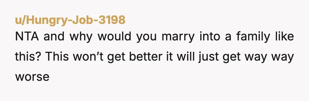 u/AuroraMusse
this isn’t about the brother anymore, it’s about ur fiancé choosing him over u and that’s the real problem