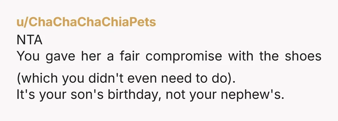 u/Street-Substance2548 Yeah, no. She sounds like a lot of work and definitely plays favorites. You've said your piece about allowing the shoes - now watch her do what she wants...