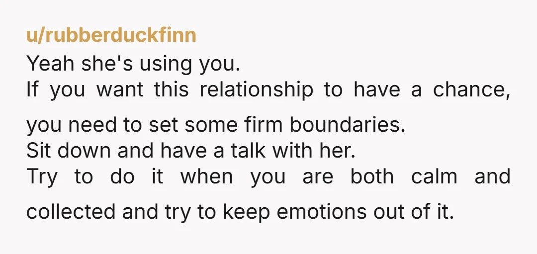 u/Ok_Rich_7418
Yeah, I think you are her sugar daddy or something