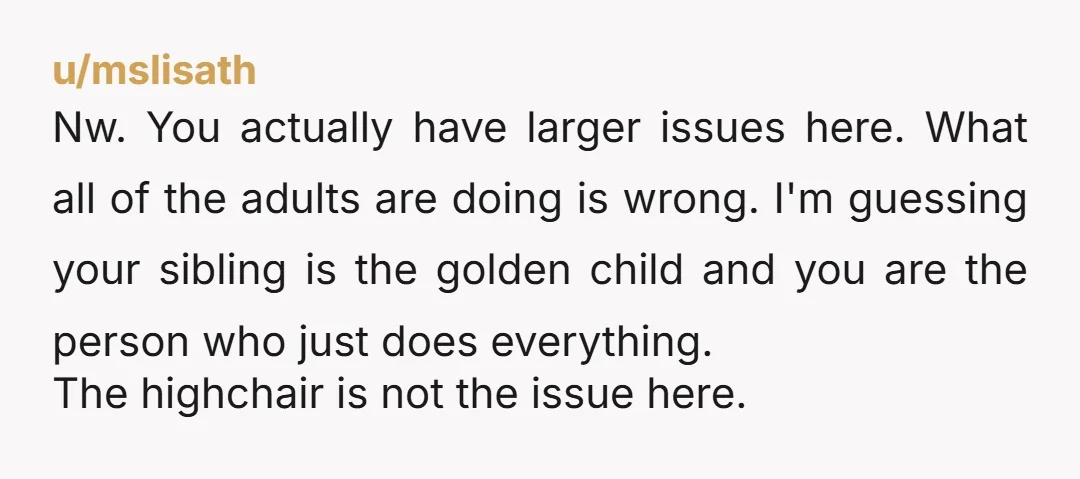 u/PsiBlaze
Not wrong. But since your offspring don't matter to them, why keep exposing them to your parents?