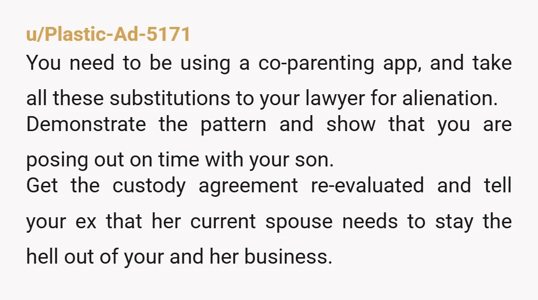 u/ARoundForEveryone Not wrong. I'm assuming this schedule is part-friendly and part court-ordered? If so, just refer to the court documents that grant you X amount of custody time. "Paper" is...
