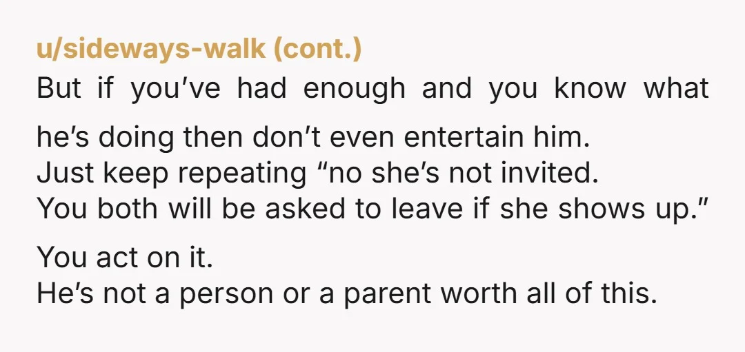 u/Sassaphras-680 Elope. It's your marriage not his. You should only have a wedding if it's important to you and the person you're marrying. Anyone else's opinions don't matter.